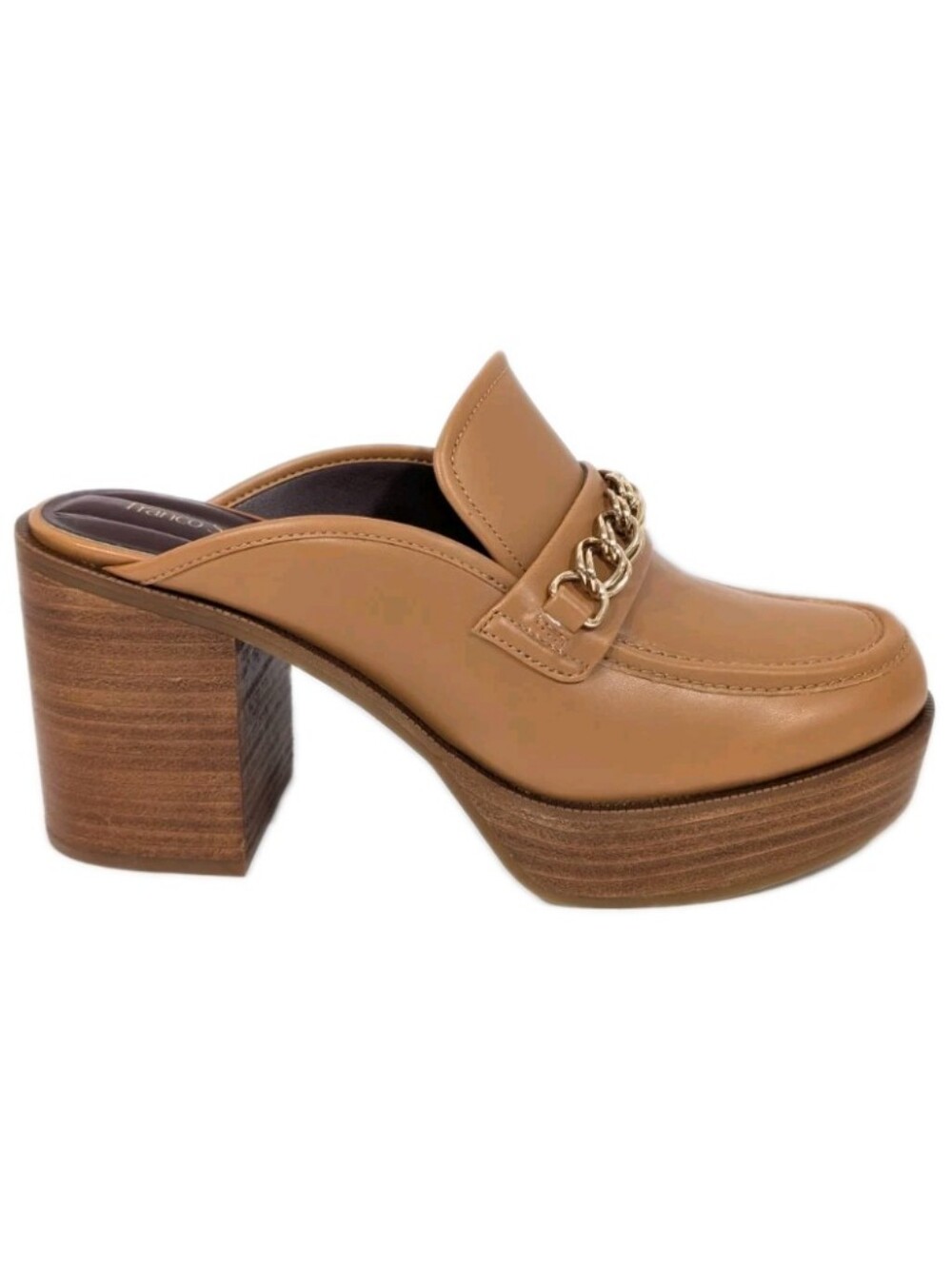 Franco Sarto Katra Platform Clogs sz 9 New Women Chunky Leather Shoes 70s style